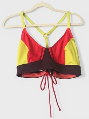 401 10/$50🏄🏻‍♀️ Prana Ollvine Racerback Swim Bikini Top